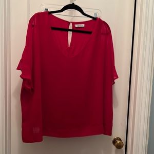 Red mango blouse. Size XL (16/18)